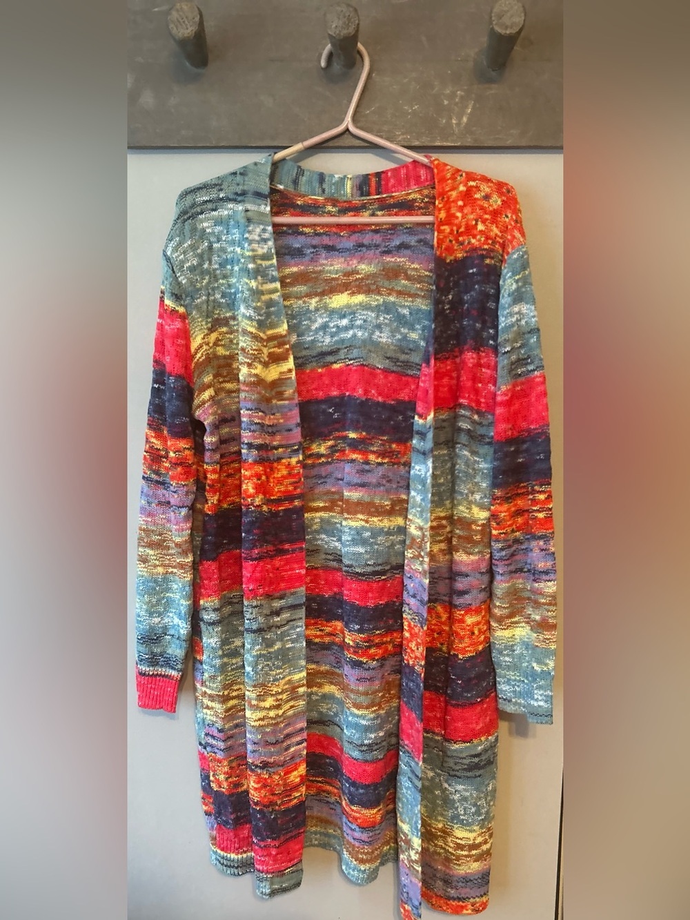 Long colourful cardigan - Picture 2 of 10